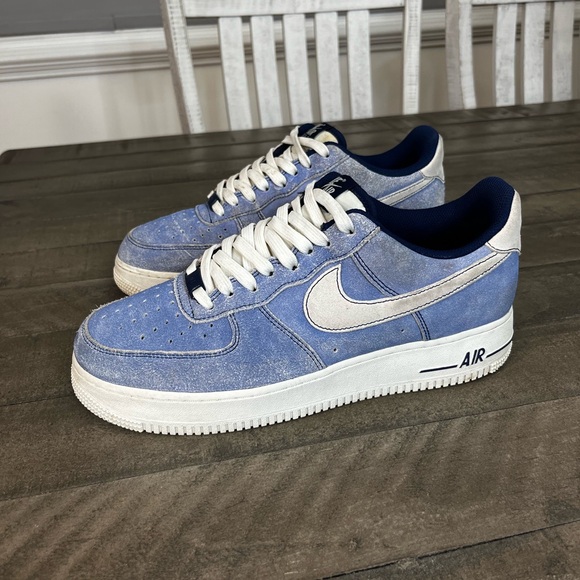 Nike Air Force One LV8 Dusty Blue Sneakers Sz 9.5 - Picture 3 of 5